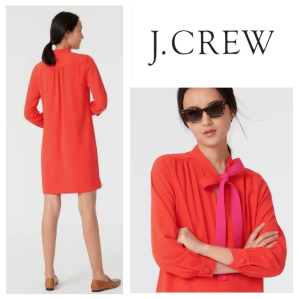 NEW! J Crew Shift dress with necktie in 365 crepe (4)